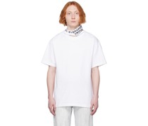 White Triple Collar T-Shirt