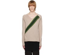 Beige Raglan Sweater