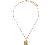 Gold Medusa Square Necklace