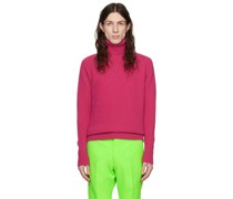 Pink Raglan Sleeve Turtleneck