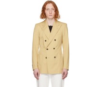 Beige Peaked Blazer