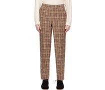Brown Check Trousers