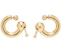 Gold Large Piercing Earrings