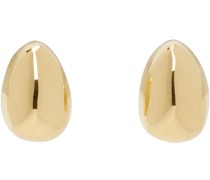 Gold Tiny Egg Stud Earrings
