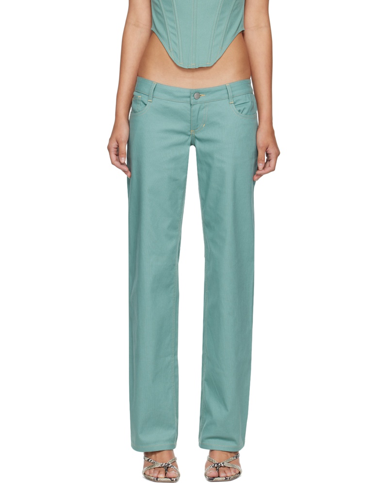 Miaou Damen Blue Atlas Trousers