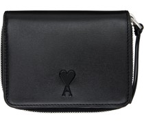 Black Ami De Coeur Compact Wallet