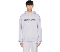 Gray Core Logo Hoodie