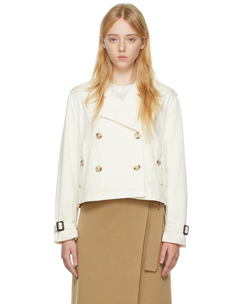 HUGO BOSS Damen Off-White Celula Jacket