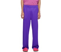 Purple Loose Fit Track Pants