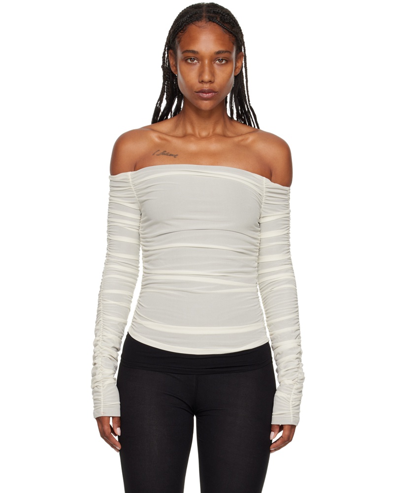 Simon Miller Damen White Nai Long Sleeve T-Shirt