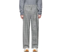 Gray Fringe Trousers