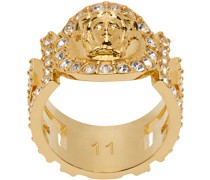 Gold Crystal 'La Medusa' Ring
