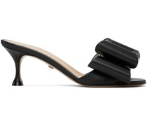 Black 'Le Cadeau' Nappa 65 Heeled Sandals