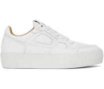 White Leather Ami de Cœur Low-Top Sneakers