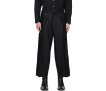 Black Cropped Trousers