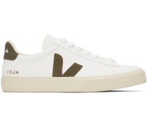 White & Brown Campo Leather Sneakers