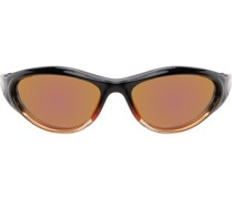 SSENSE Exclusive Black & Orange Angel Sunglasses