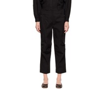 Black Patch Pocket Trousers