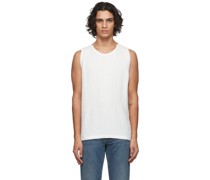White Linen Tank Top