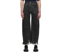 Black Wide-Leg Jeans
