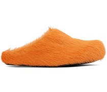 Orange Fussbett Sabot Slip-On Loafers