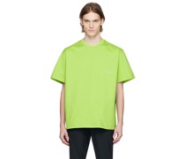 Green Leather Patch T-Shirt