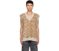 Brown Leopard Vest