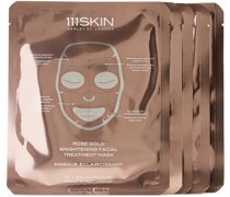 Five-Pack Rose Gold Brightening Facial Treatment Masks, 30 mL