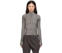 Gray Zip Sweater