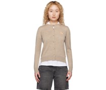 Beige Chillax Fox Cardigan