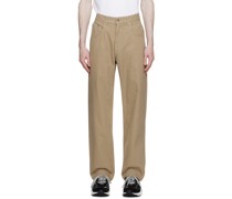 Khaki Five-Pocket Trousers