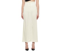 Off-White Lace Maxi Skirt