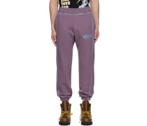 Purple Cotton Lounge Pants