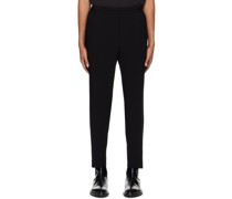Black Double Cloth Trousers