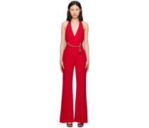 Red Chains & Hearts Jumpsuit