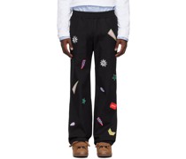 Black Patch Trousers