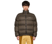 Brown Zip Down Jacket