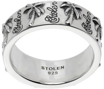 Silver Trouble in Paradise Eternity Ring