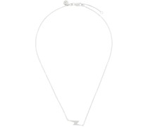Silver Side Shock Pendant Necklace