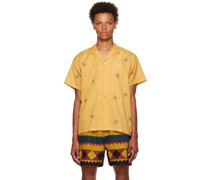 Yellow Embroidered Shirt
