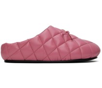 Pink Quilted Loafers