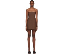 Brown Adrien Minidress