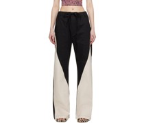 Black Paneled Trousers