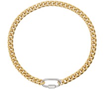 Gold Curb Chain Necklace