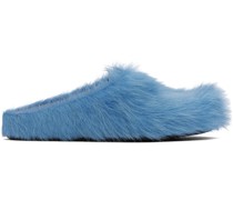 Blue Fussbett Sabot Loafers