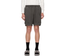 Gray Ruin Distressed Shorts