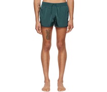 Blue Nylon Swim Shorts
