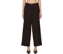 Brown Belted Trousers