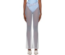 SSENSE Exclusive Blue Sheer Trousers