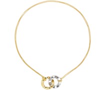 Gold & Silver Curve Necklace